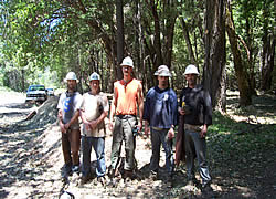 Trinity County RCD crew members
