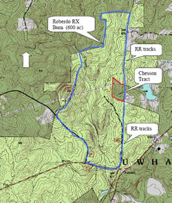 Roberdo Prescribed Burn map.