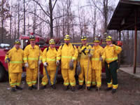 Picture of rural fire department firefighters.