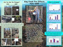 2005 King Creek Fire Effects Plot Poster.