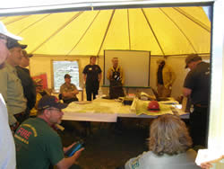 Line officers from Grand Teton National Park and the Bridger-Teton National Forest meet with local, county, and state representatives.