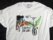 A student-design Fire Squirts t-shirt.