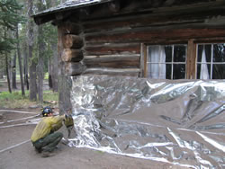 Structural protection on area cabin.