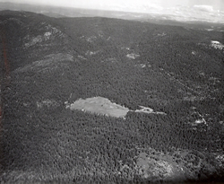 Historic aerial photo.