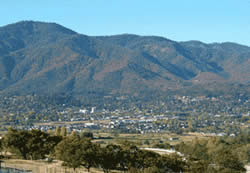 View of Ashland, Oregon.