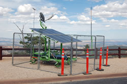 Solar-powered Highway Advisory Radio Systems.