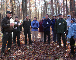 Rich Caldwell reviews prescribed fire operations.