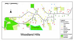 Woodland Hills project map.