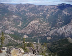 Brennegan and Preston Creeks from Tyee Mountain