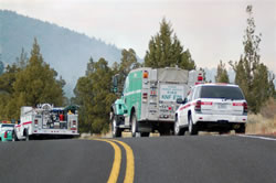 Whiskeytown NRA and Klamath National Forest enigines assist on the Valentine prescribed fire.