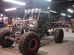 A new custom-built Type 6 engine being built at Blue Torch Fabworks.