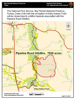 Pipeline Fire map.